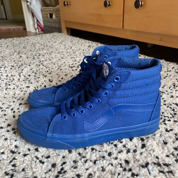 solid color vans sk8 hi